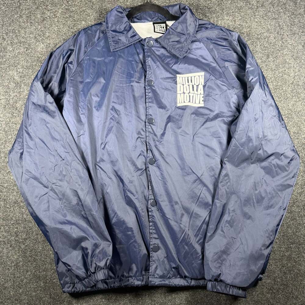 Million Dolla Motive Navy Blue Coaches Jacket